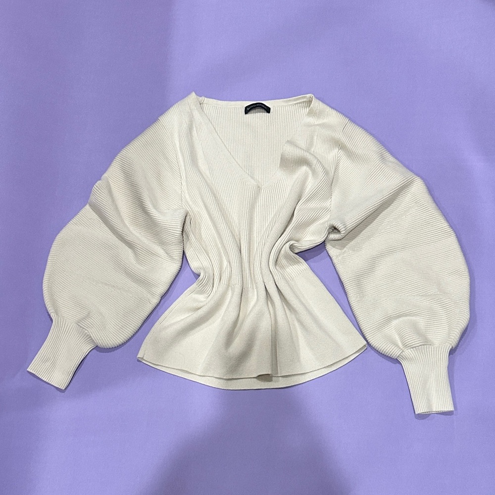 Banana Republic ribbed V-Neck stretch Sweater